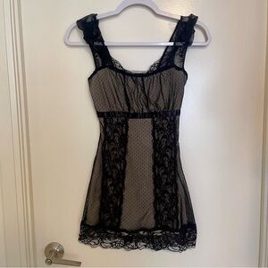 Y2k Wet Seal Black Lace Top!